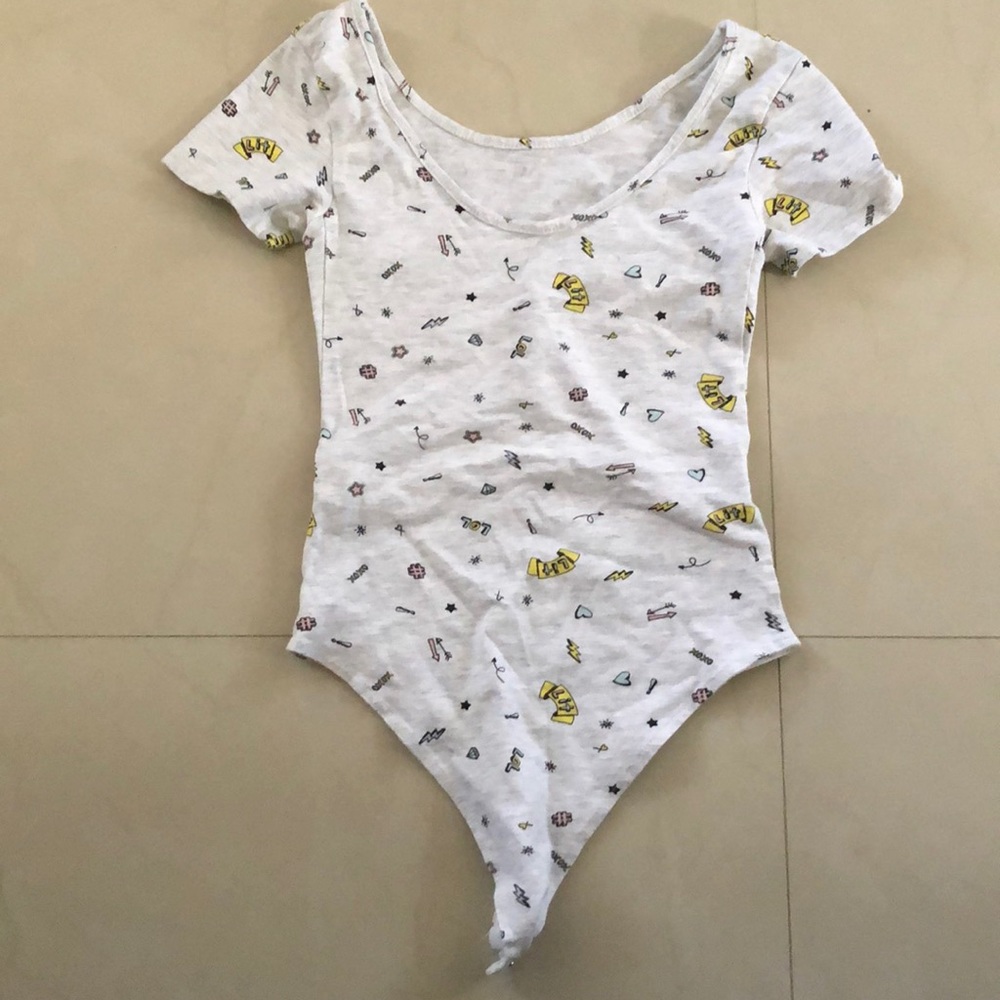 Cute graphic bodysuit